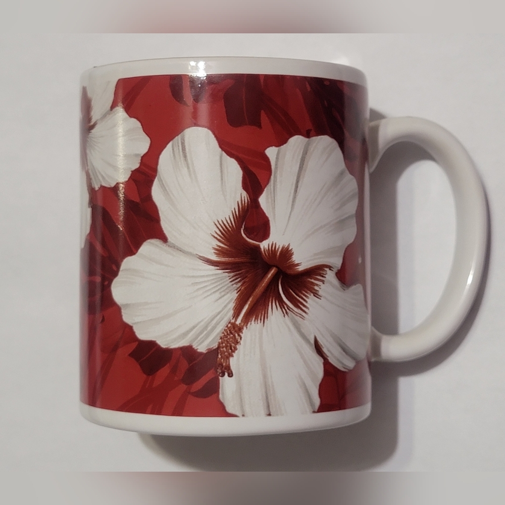 Vintage Nostalgia Hibiscus Red Coffee Cup (2003)